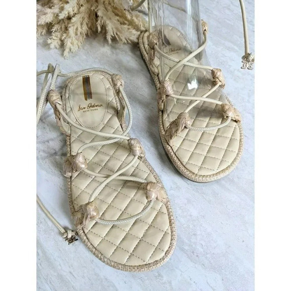 NIB Sam Edelman Zariah 2 Gladiator Sandals Sand Nappa Size 9 M (MSRP $130) - Picture 4 of 8